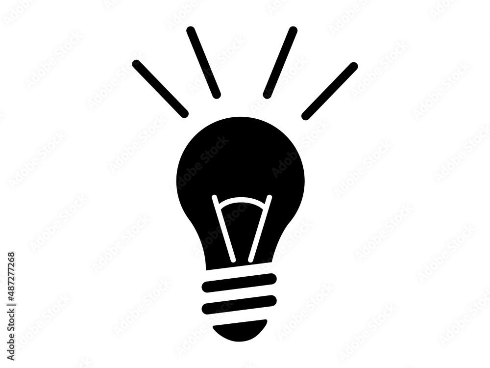 The light bulb icon. The concept of the idea symbol, creative thinking. Vector illustration.
The light bulb icon. The concept of the idea symbol, creative thinking. Vector illustration.