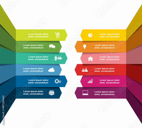 Infographic design template with place for your data. Vector illustration.