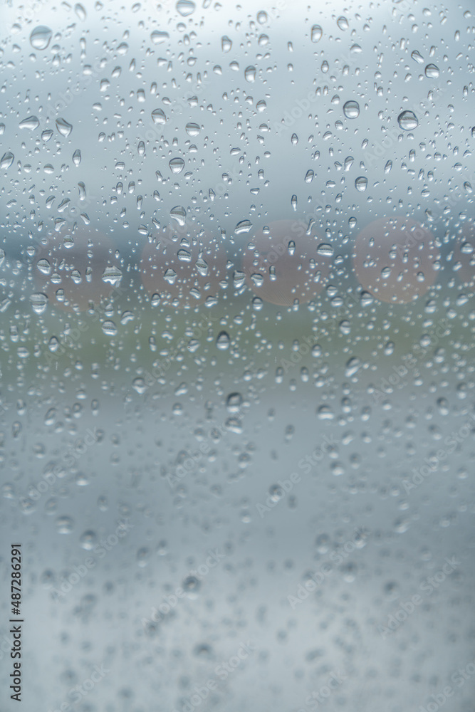 Raindrops on glass Windows on a rainy day Raindrops on glass Windows on a rainy day