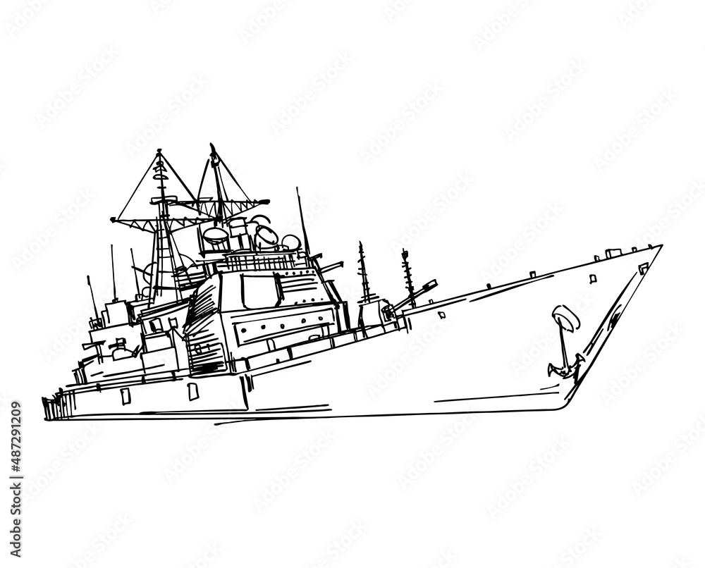 Details more than 75 navy ship sketch best - in.eteachers
