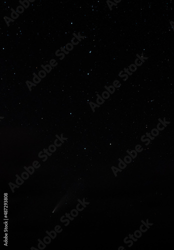 big dipper with neowise comet