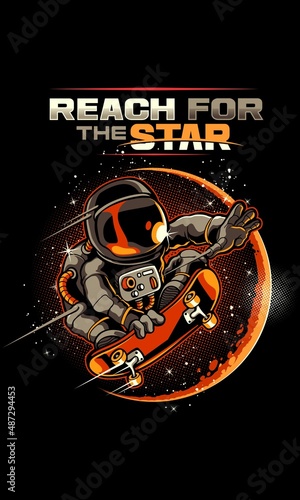 illustration vector astronaut 2