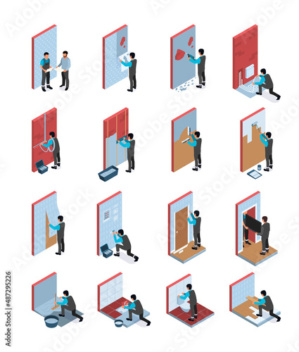 Home Repair Isometric Set