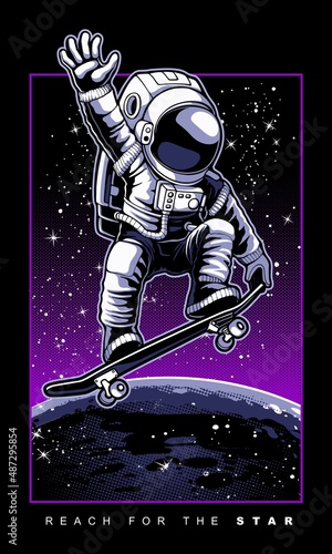 illustration vector astronaut 3