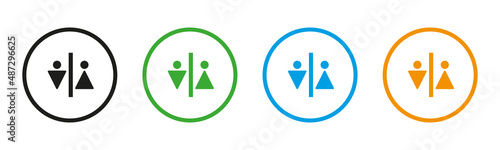 Toilet. Vector image.