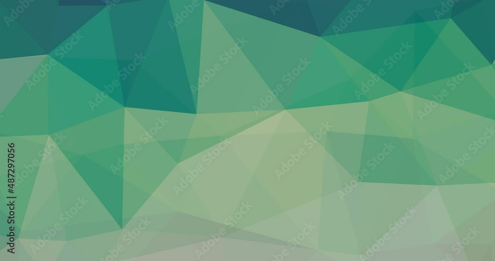 abstract animation of polygon triangle background with greenish tint abstract animation of polygon triangle background with greenish tint