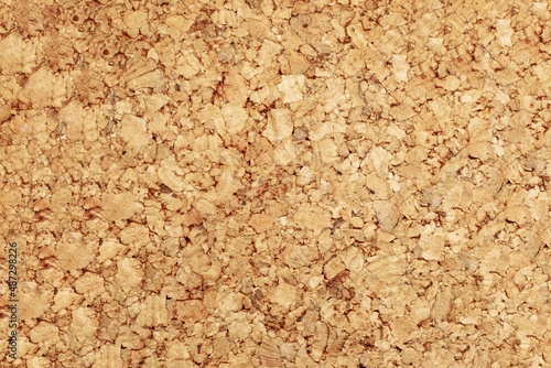 Close-up texture of the cork panel