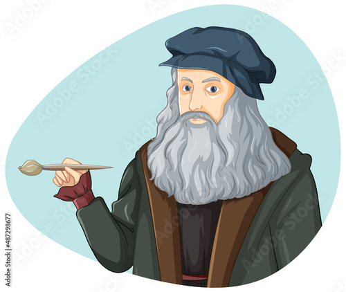 Leonardo da Vinci cartoon character