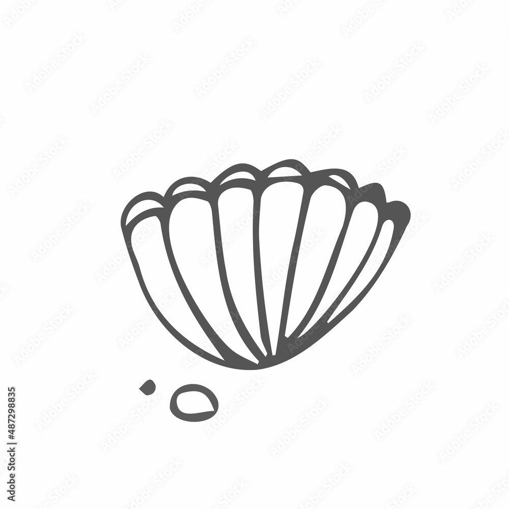 Sea shells outline illustration collection. Isolated hand drawn shell silhouette set. Sea shells outline illustration collection. Isolated hand drawn shell silhouette set.