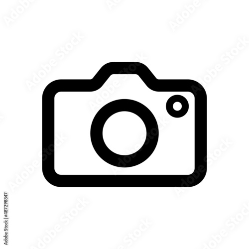 Photo camera icon. Photograph accessories. Photo button. Vector on isolated white background. EPS 10