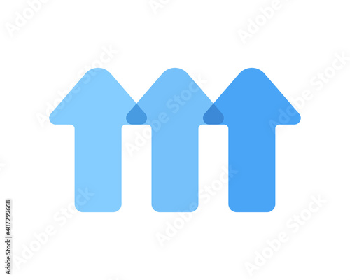Arrow up icon set. Swipe up. Social media concept. Vector on isolated white background. EPS 10