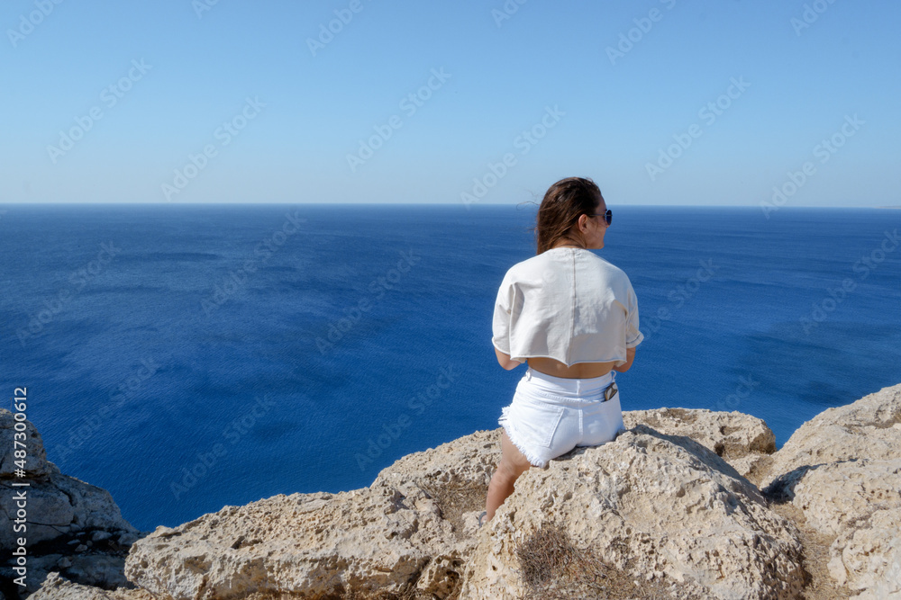 A cow girl by the sea A cow girl by the sea