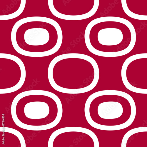 Minimalist seamless vector pattern in the style of the 1960s