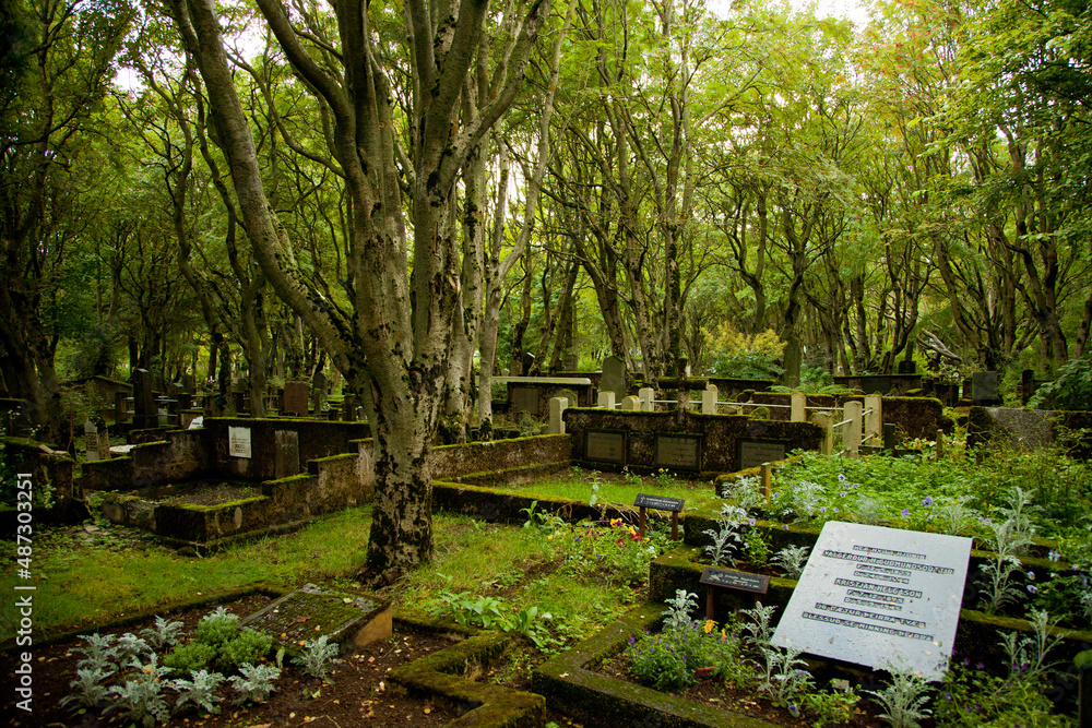Obraz premium Islande, cimetière Reykjavik