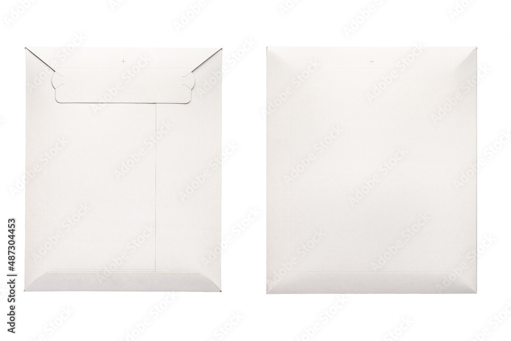White envelope C4 isolated background. top view White envelope C4 isolated background. top view