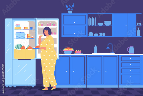 Gluttony Vector Illustration