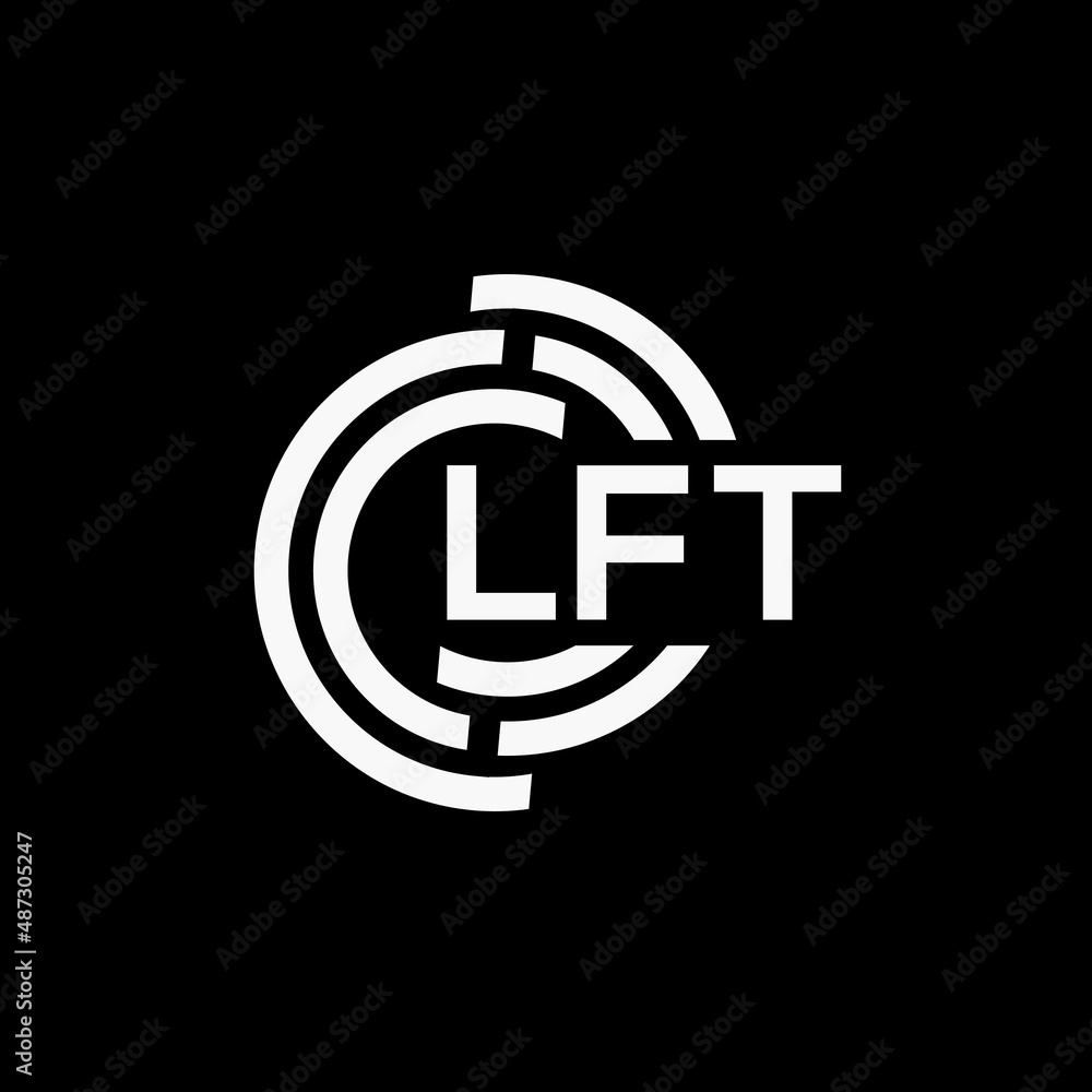 LFT letter logo design on black background.LFT creative initials letter logo concept.LFT vector letter design. LFT letter logo design on black background.LFT creative initials letter logo concept.LFT vector letter design.