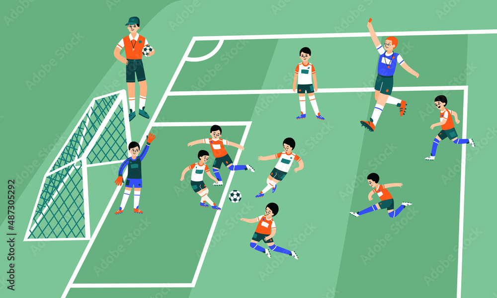 Fototapeta premium Football Soccer Composition