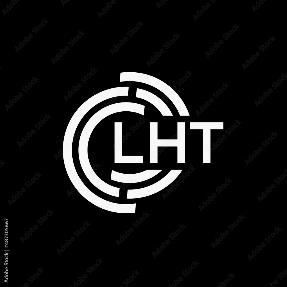 LHT letter logo design on black background.LHT creative initials letter logo concept.LHT vector letter design. LHT letter logo design on black background.LHT creative initials letter logo concept.LHT vector letter design.
