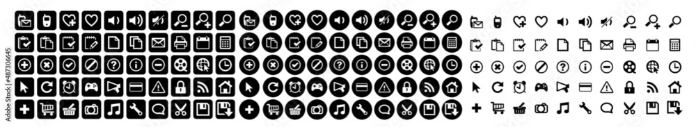 icon set for website and mobile app icon set for website and mobile app