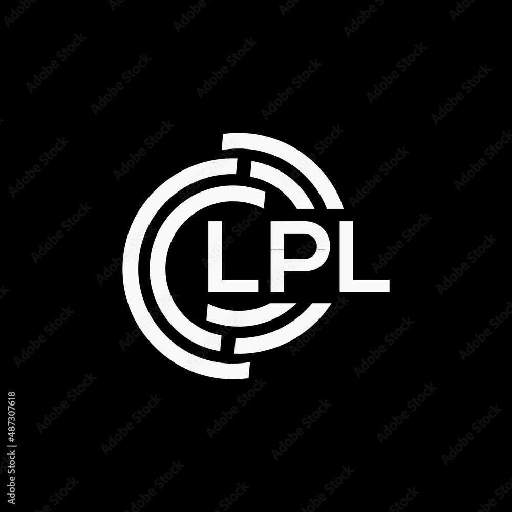 LPL letter logo design on black background.LPL creative initials letter logo concept.LPL vector letter design. LPL letter logo design on black background.LPL creative initials letter logo concept.LPL vector letter design.