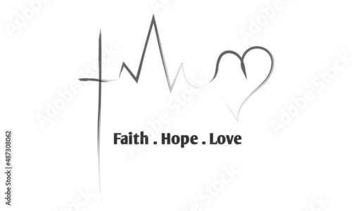 Christian art for print or use as poster, card, flyer, tattoo or T Shirt