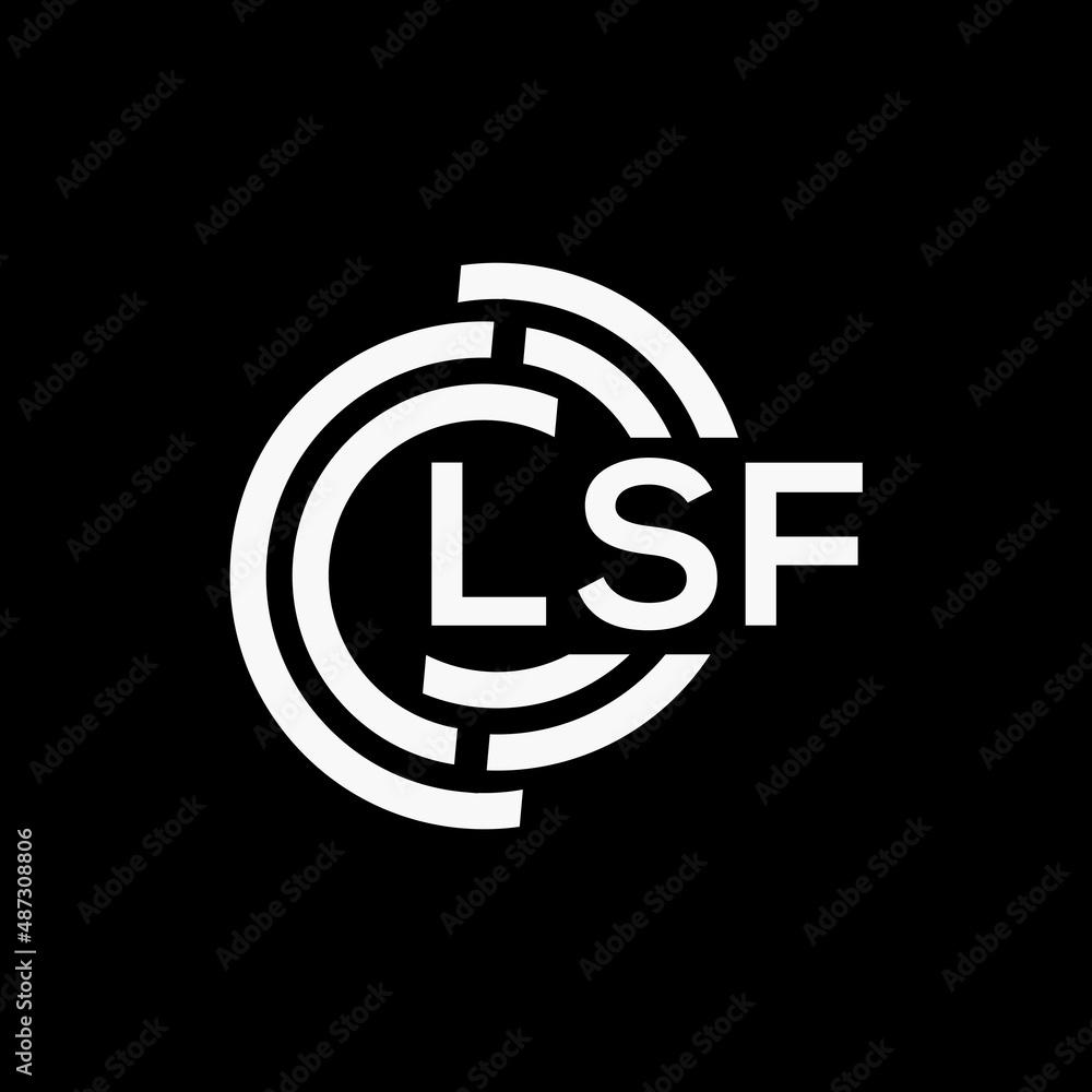 LSF letter logo design on black background.LSF creative initials letter logo concept.LSF vector letter design. LSF letter logo design on black background.LSF creative initials letter logo concept.LSF vector letter design.