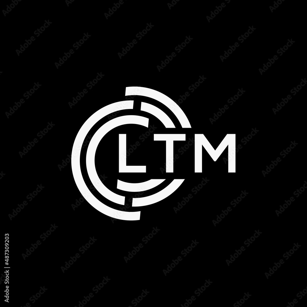 LTM letter logo design on black background.LTM creative initials letter logo concept.LTM vector letter design. LTM letter logo design on black background.LTM creative initials letter logo concept.LTM vector letter design.