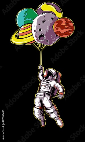 illustration vector astronaut 18