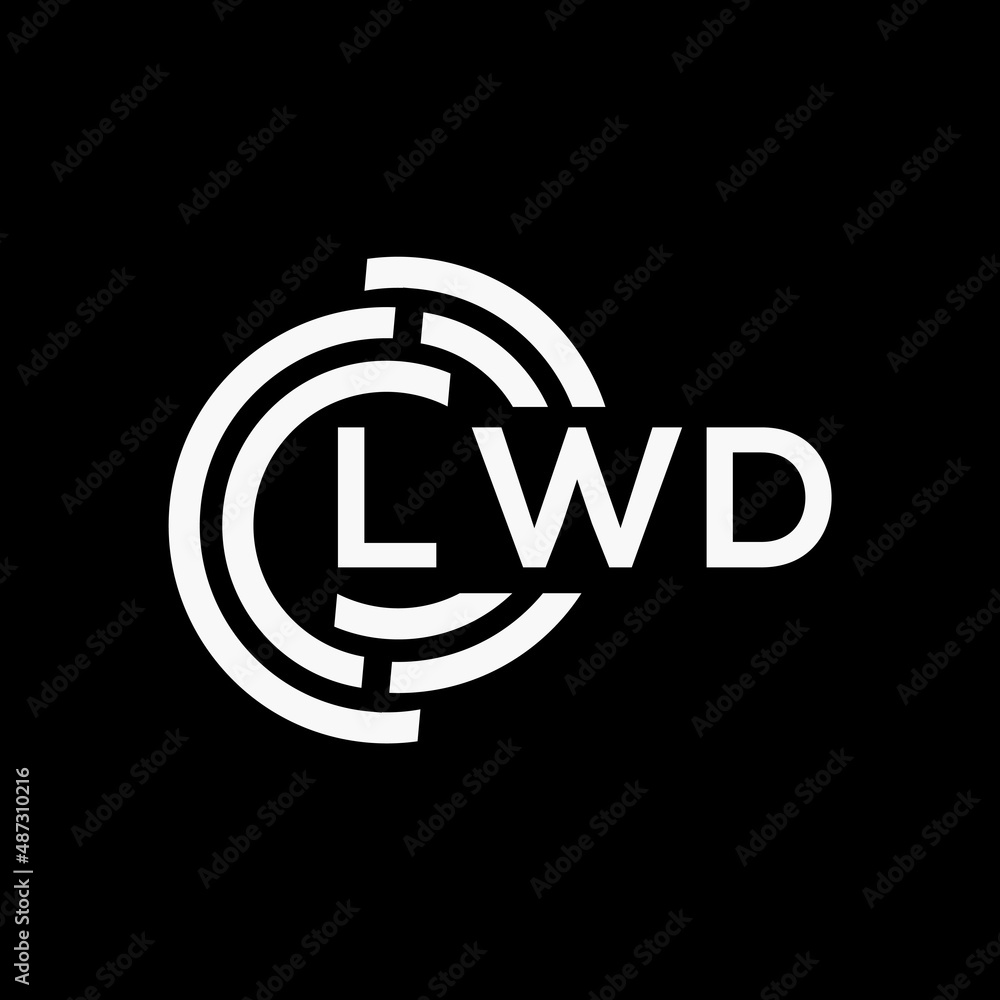LWD letter logo design on black background.LWD creative initials letter logo concept.LWD vector letter design. LWD letter logo design on black background.LWD creative initials letter logo concept.LWD vector letter design.