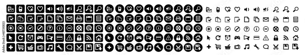 mobile icon set mobile icon set
