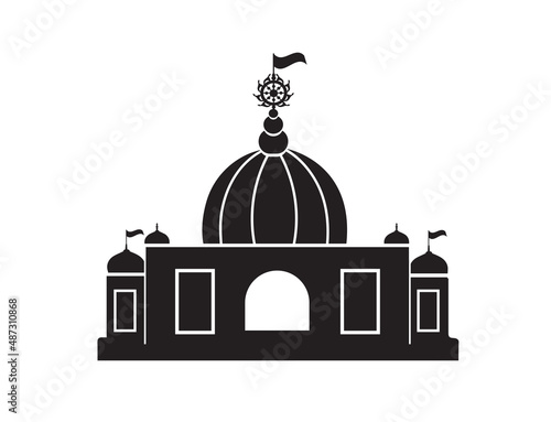 Mayapur temple iskcon icon.  Hare Krishna Temple