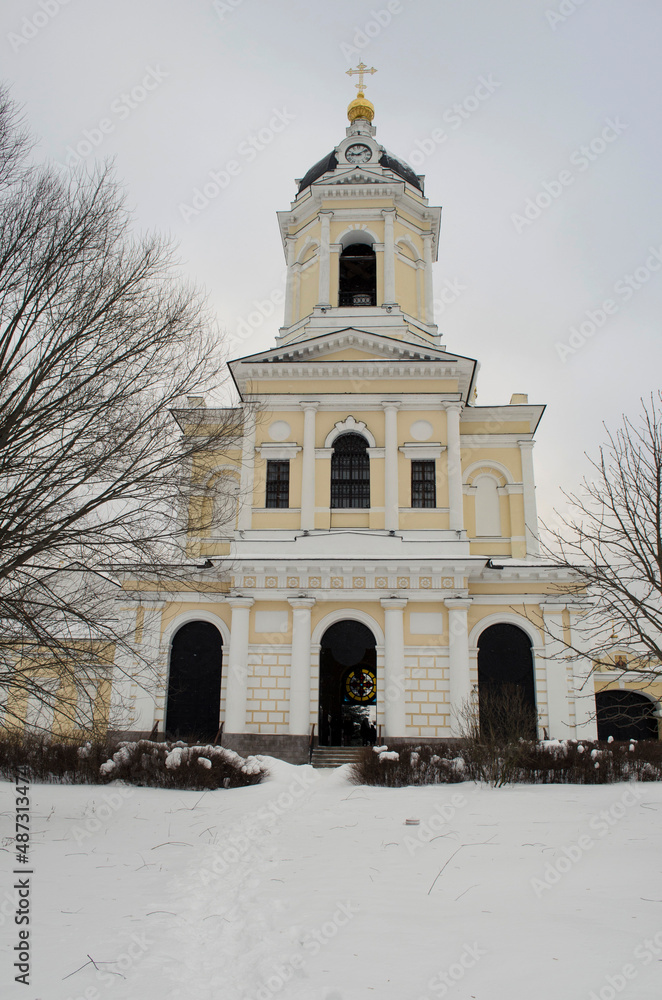 View of the Vysotsky male monastery in Serpukhov Moscow region Russia View of the Vysotsky male monastery in Serpukhov Moscow region Russia