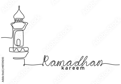 One continuous single line ...