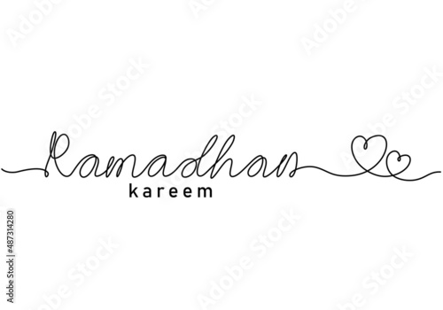 One continuous single line ...