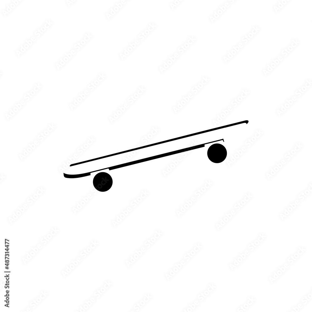 Skateboard icon logo free vector Skateboard icon logo free vector