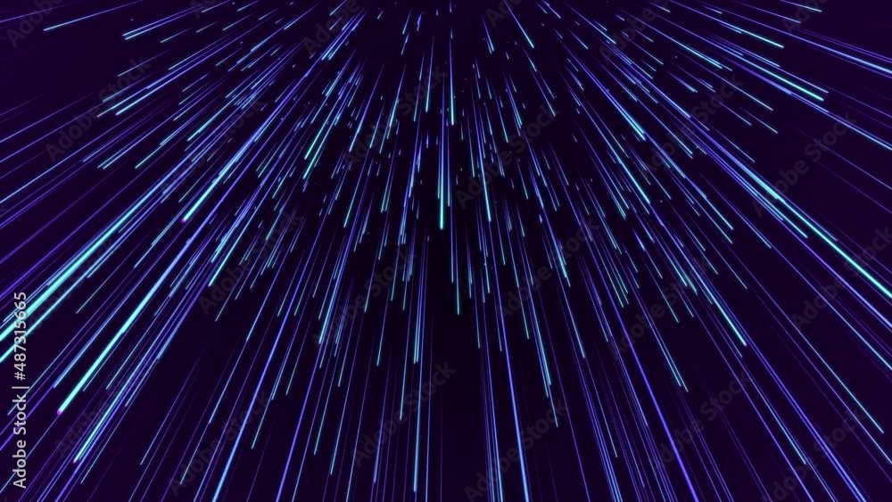 Blue hyper jump. Digital hyperspace with stars explosion. Abstract futuristic speed background. Dynamic motion lines on blue backdrop. 3D rendering. Blue hyper jump. Digital hyperspace with stars explosion. Abstract futuristic speed background. Dynamic motion lines on blue backdrop. 3D rendering.