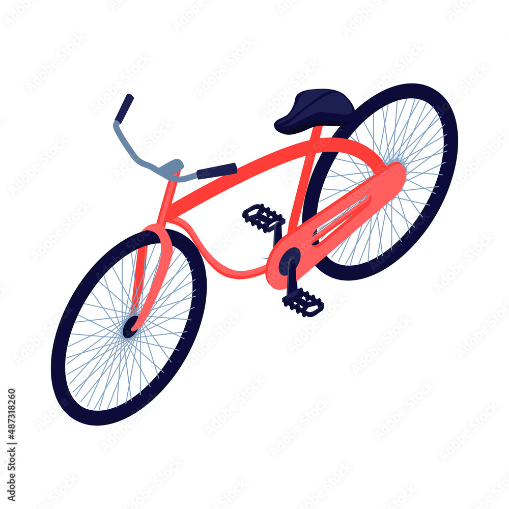Fototapeta premium Bike Isometric Icon