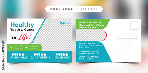 Dental Postcard Template Design