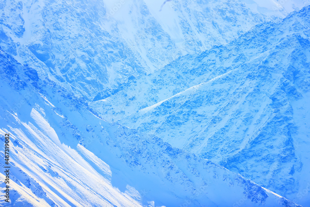 mountains snowy peaks, abstract landscape winter view mountains snowy peaks, abstract landscape winter view