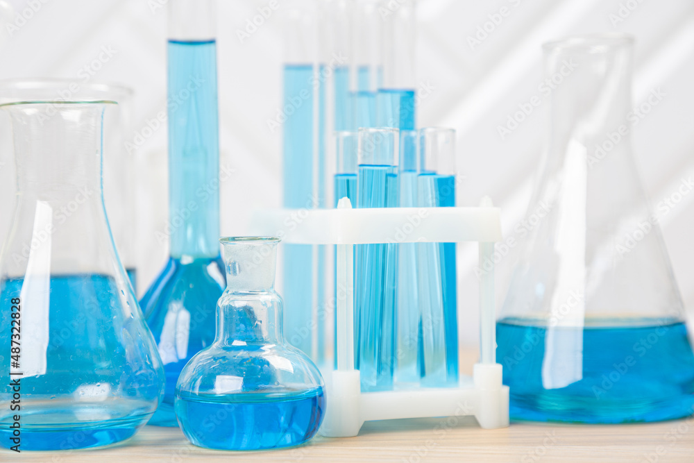Laboratory glassware with test tubes. flasks, dropper, petri dishes, measuring cups and cylinders for scientific laboratories, Laboratory glassware with test tubes. flasks, dropper, petri dishes, measuring cups and cylinders for scientific laboratories,