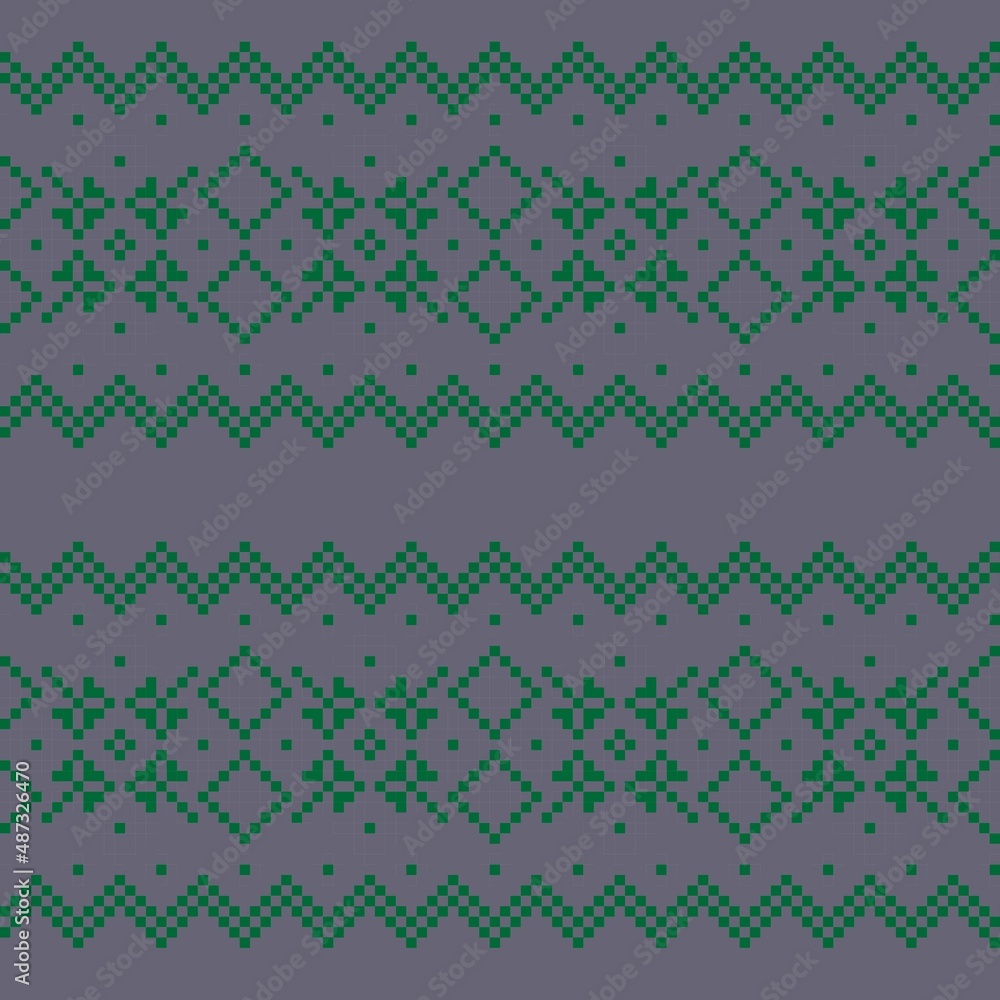 Christmas Fair Isle Seamless Pattern Design