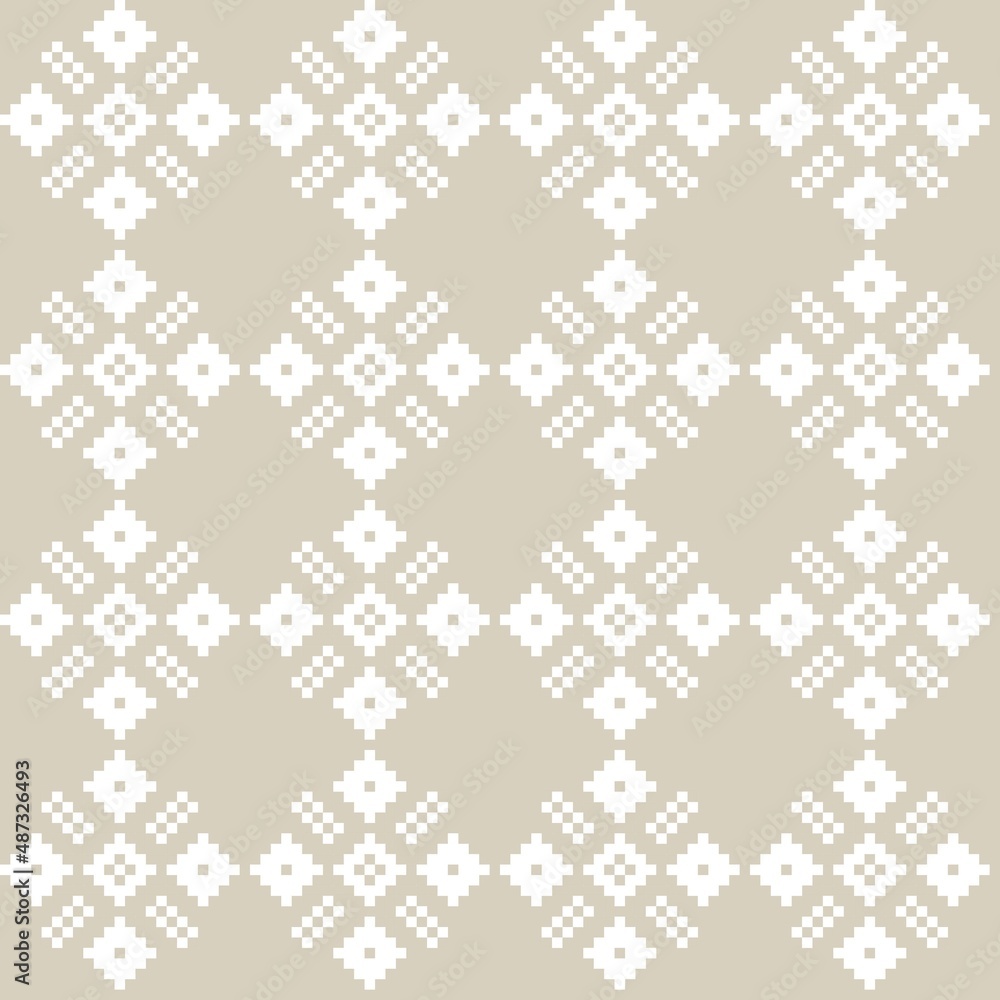 Christmas Fair Isle Seamless Pattern Design Christmas Fair Isle Seamless Pattern Design
