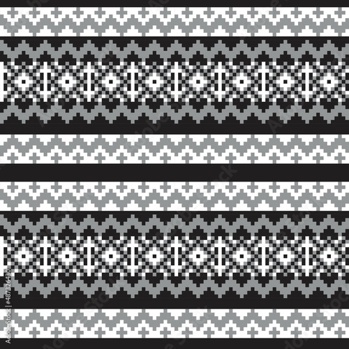 Christmas Fair Isle Seamless Pattern Design