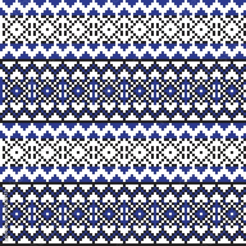 Christmas Fair Isle Seamless Pattern Design