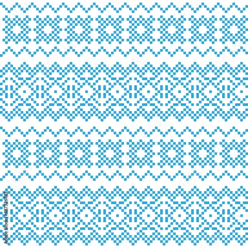 Christmas Fair Isle Seamless Pattern Design
