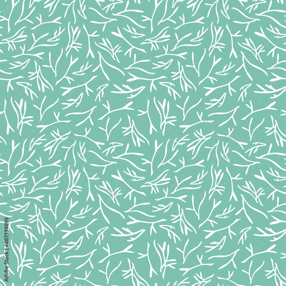 Seamless pattern with leaves Seamless pattern with leaves
