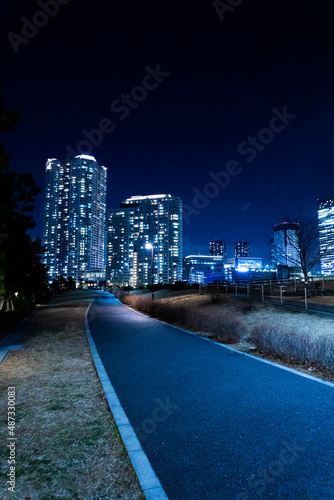Night view of high-rise condominiums in Tokyo, Japan_20 © koni film