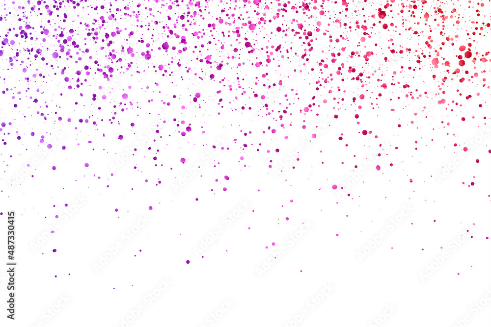 Red purple glitter falling confetti on white background. Vector Red purple glitter falling confetti on white background. Vector