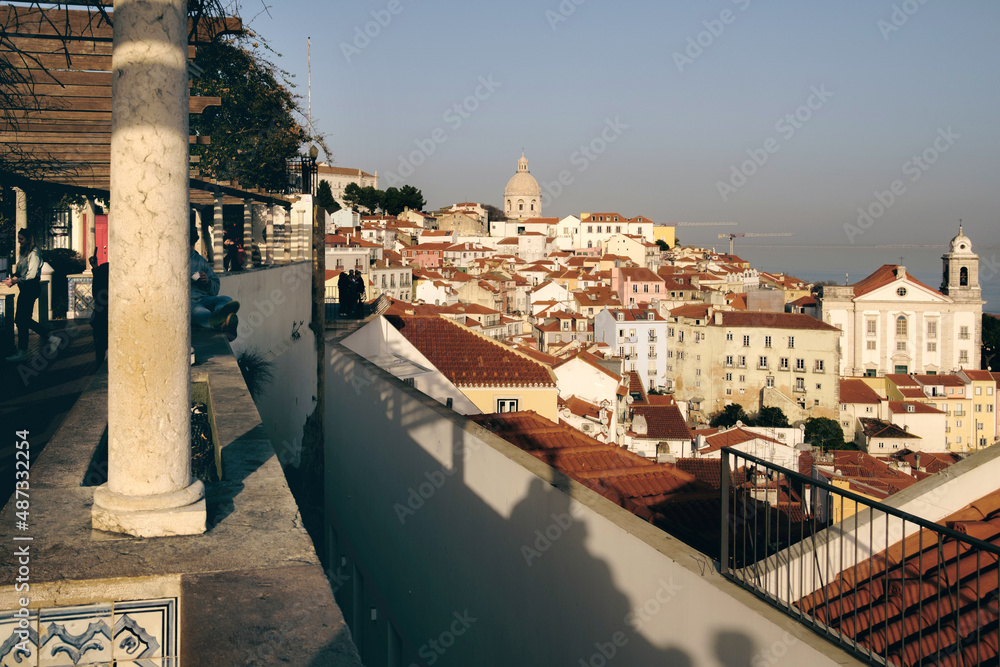 Lisbon panorama, Alfama, Miradouro de Santa Luzia